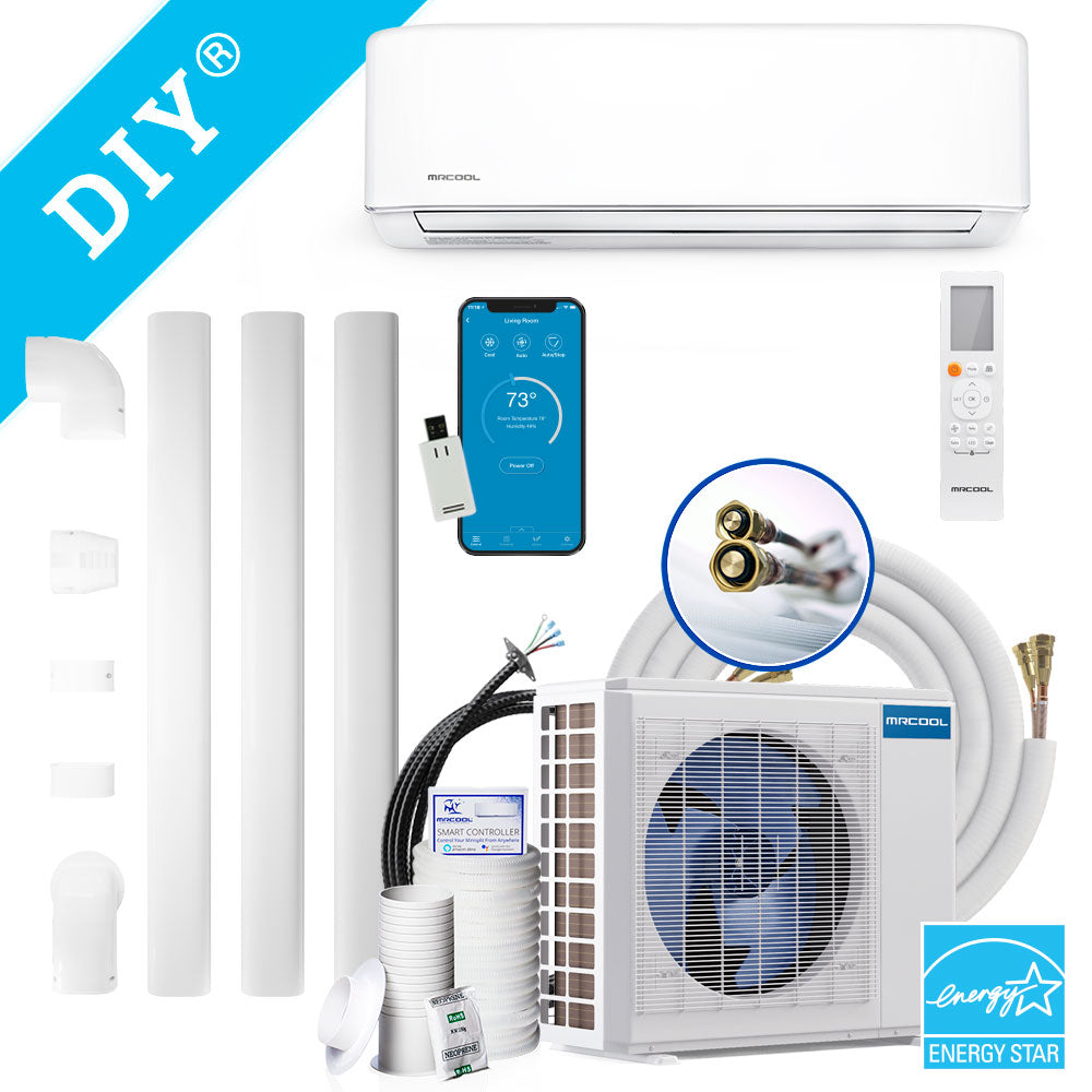 24K BTU, 20.5 SEER2 - MRCOOL® DIY 4th Gen Ductless Mini-Split Heat Pump Complete System 208-230V/60Hz